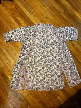 Max Studio Floral Multicolor Beach Coverup